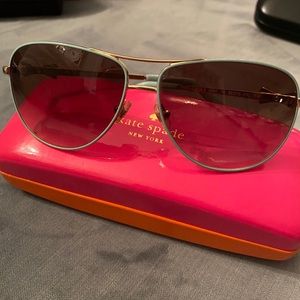 Kate Spade Aviator Sunglasses with Bow Detail